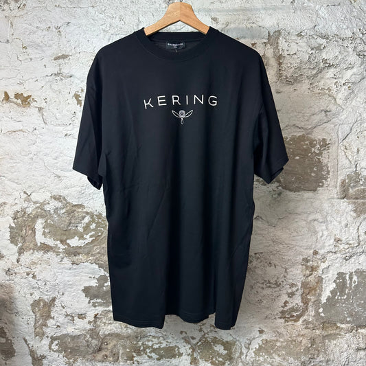 Balenciaga Kering Black T-Shirt Sz M