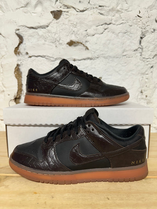 Nike Dunk Low Velvet Brown Black Sz 9
