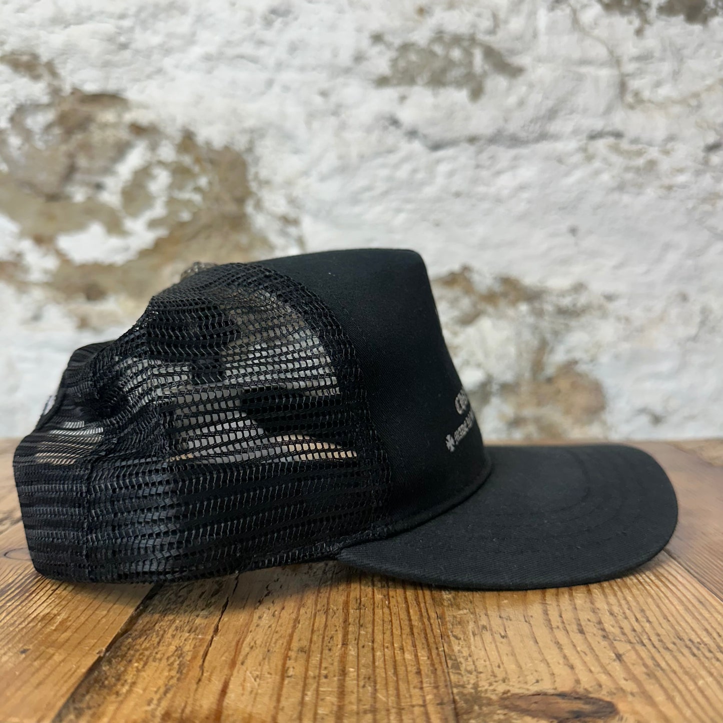 Chrome Hearts Printed Cross Black Trucker Hat