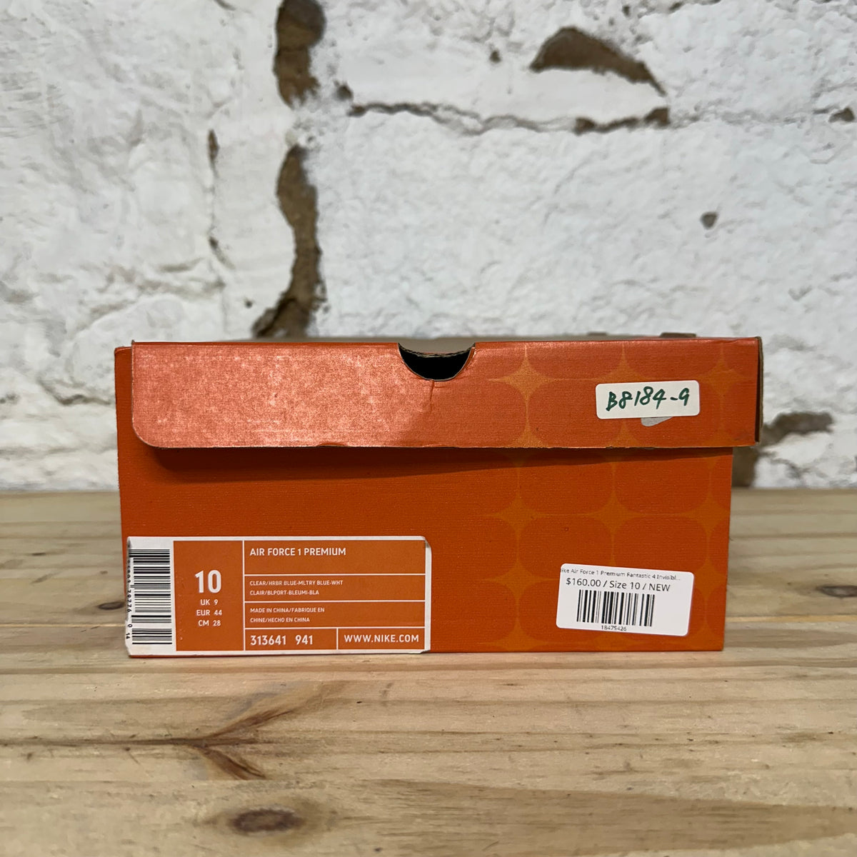 Nike Air Force 1 Premium Fantastic 4 Invisible Woman Sz 10 DS