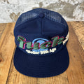 Better With Age Embroidered Navy Trucker Hat