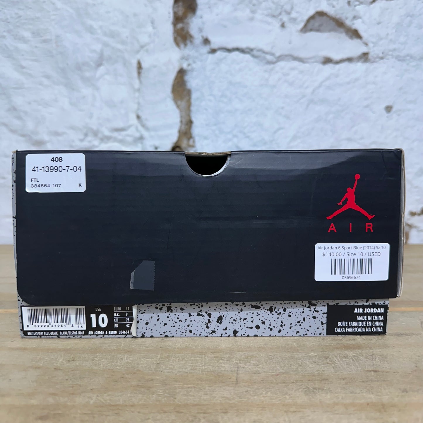 Air Jordan 6 Sport Blue (2014) Sz 10