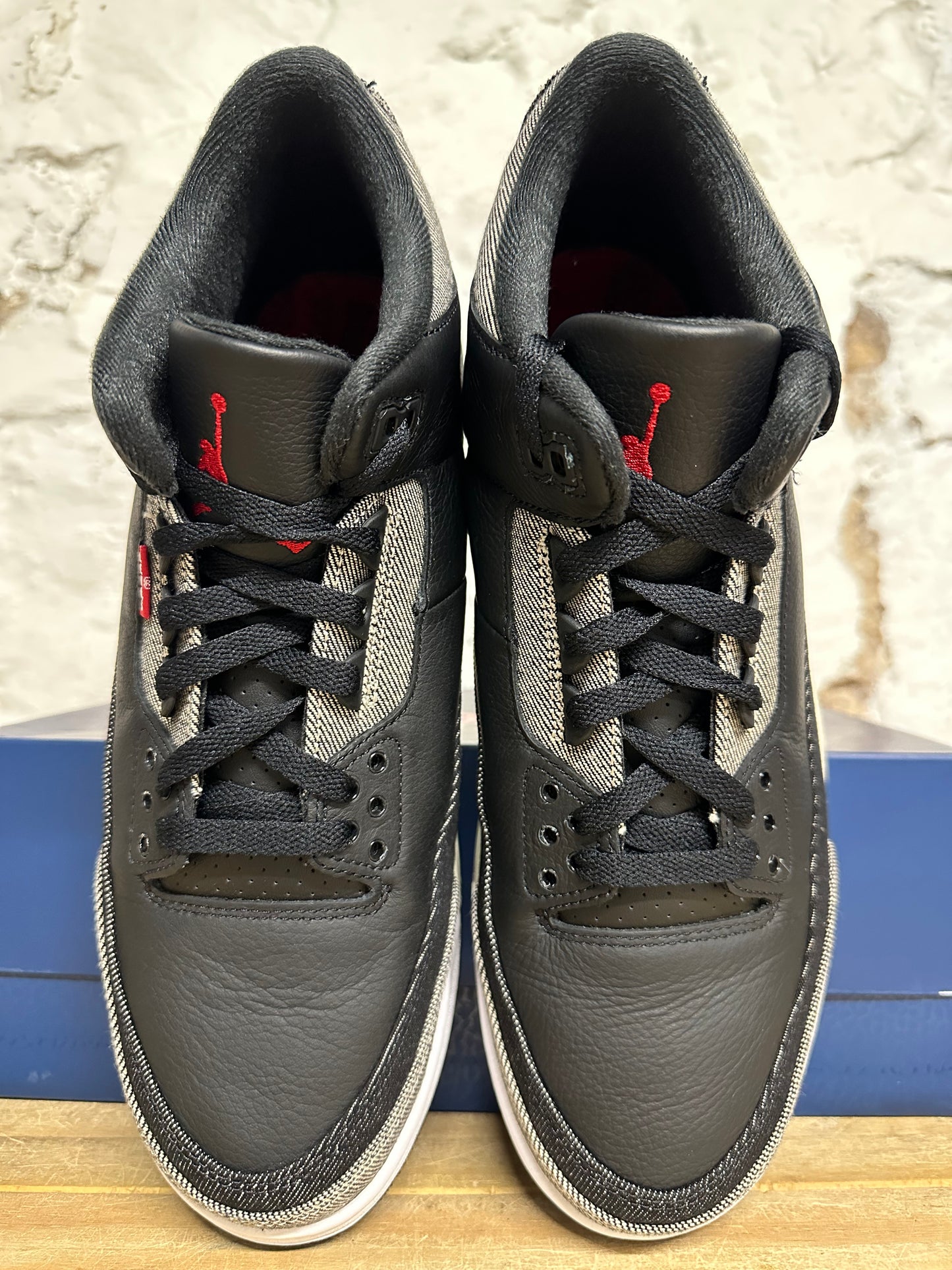 Air Jordan 3 Levis Black Sz 11