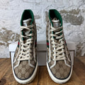 Gucci Tennis 1977 High GG Monogram Sneaker Sz 9.5