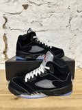Air Jordan 5 Reimagined Black Metallic Sz 5.5Y DS