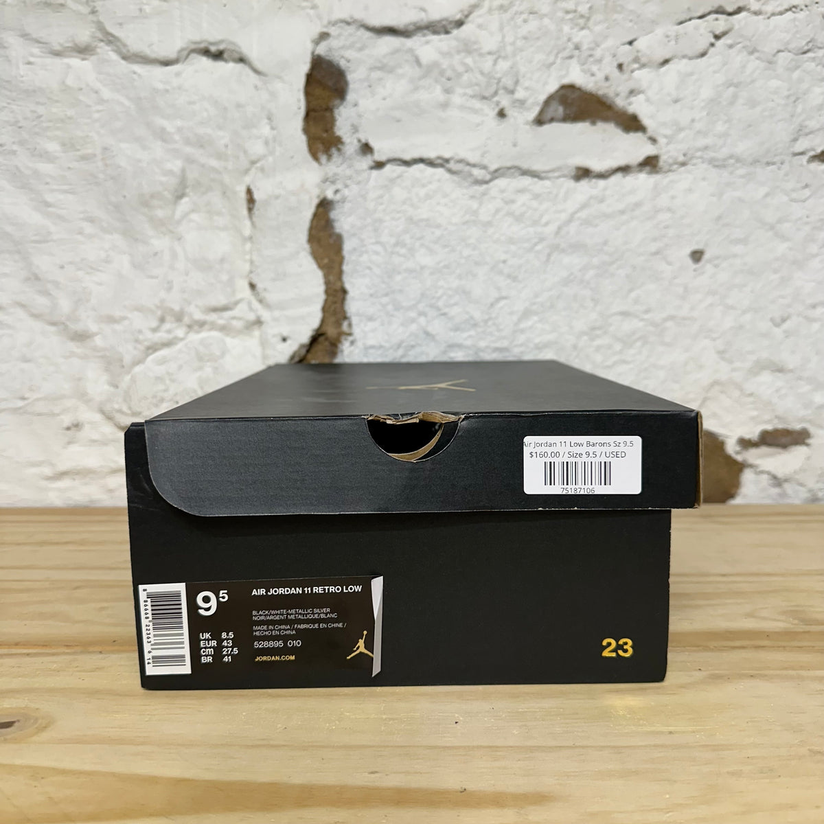 Air Jordan 11 Low Barons Sz 9.5