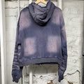 Vale Track Faded Blue Zip Up Hoodie Sz M