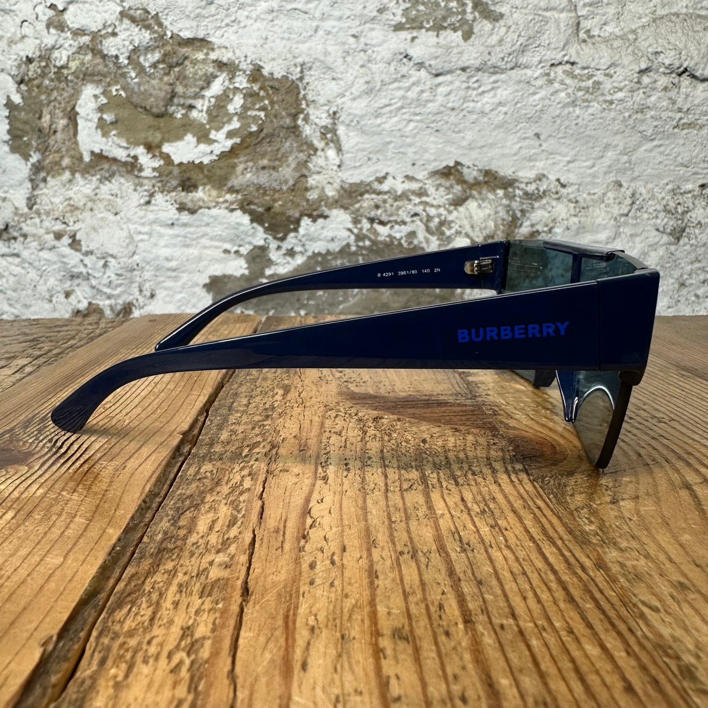 Burberry Aviator Frame Blue Tinted Sunglasses W/ Box