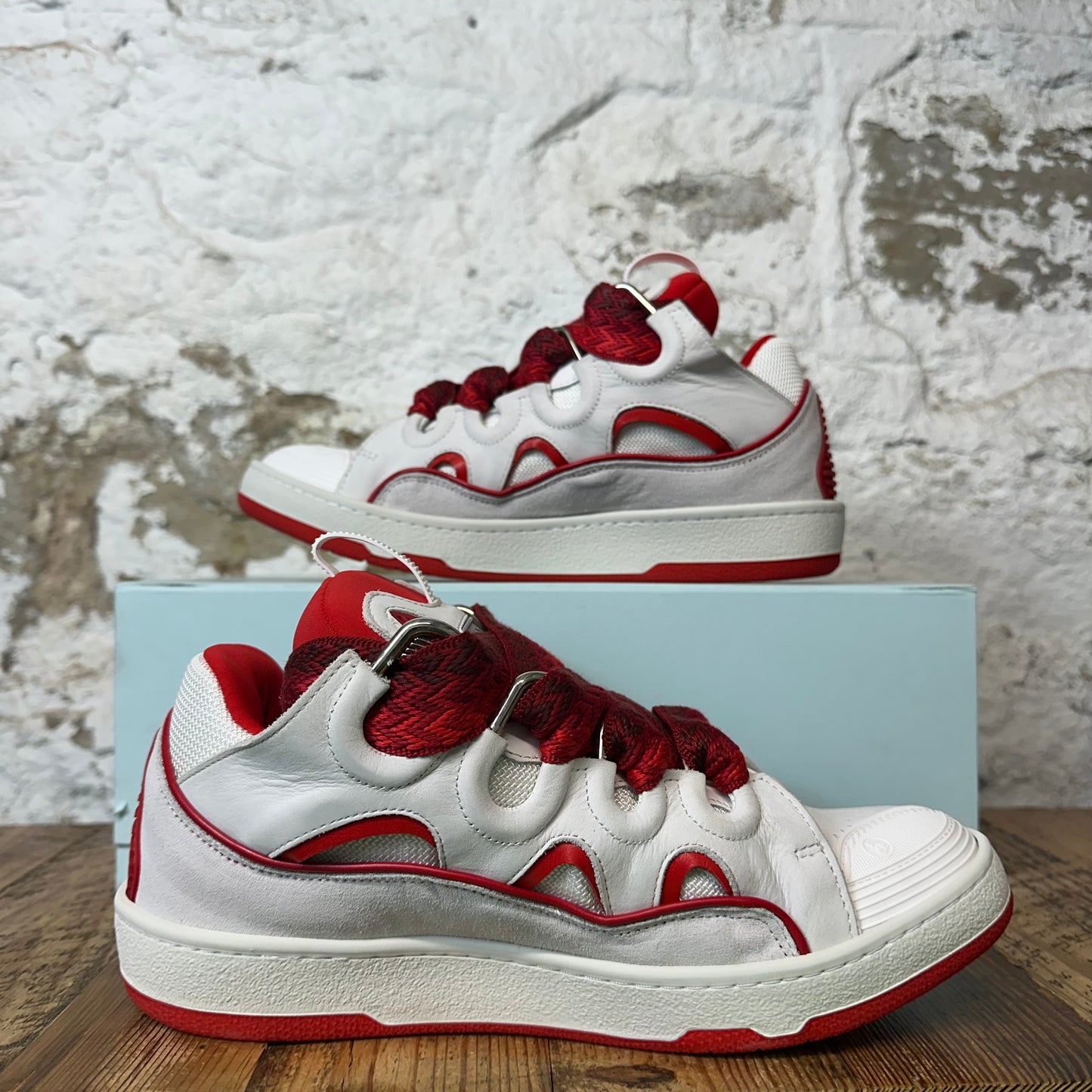 Lanvin Curb Red White Sneaker