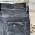 Amiri MX1 Black Paisley Grey Denim Jeans Sz 31