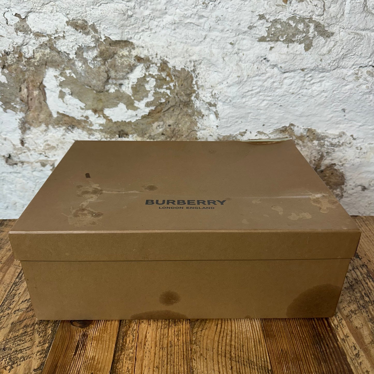 Burberry Ramsey Dark Blue Plaid White Black Sneaker Sz 10.5 (43.5)