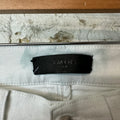 Amiri MX1 White Leather White Denim Jeans Sz 29