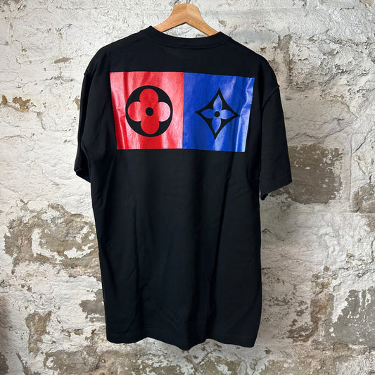 Louis Vuitton Barcode Logo Black T-Shirt Sz XL