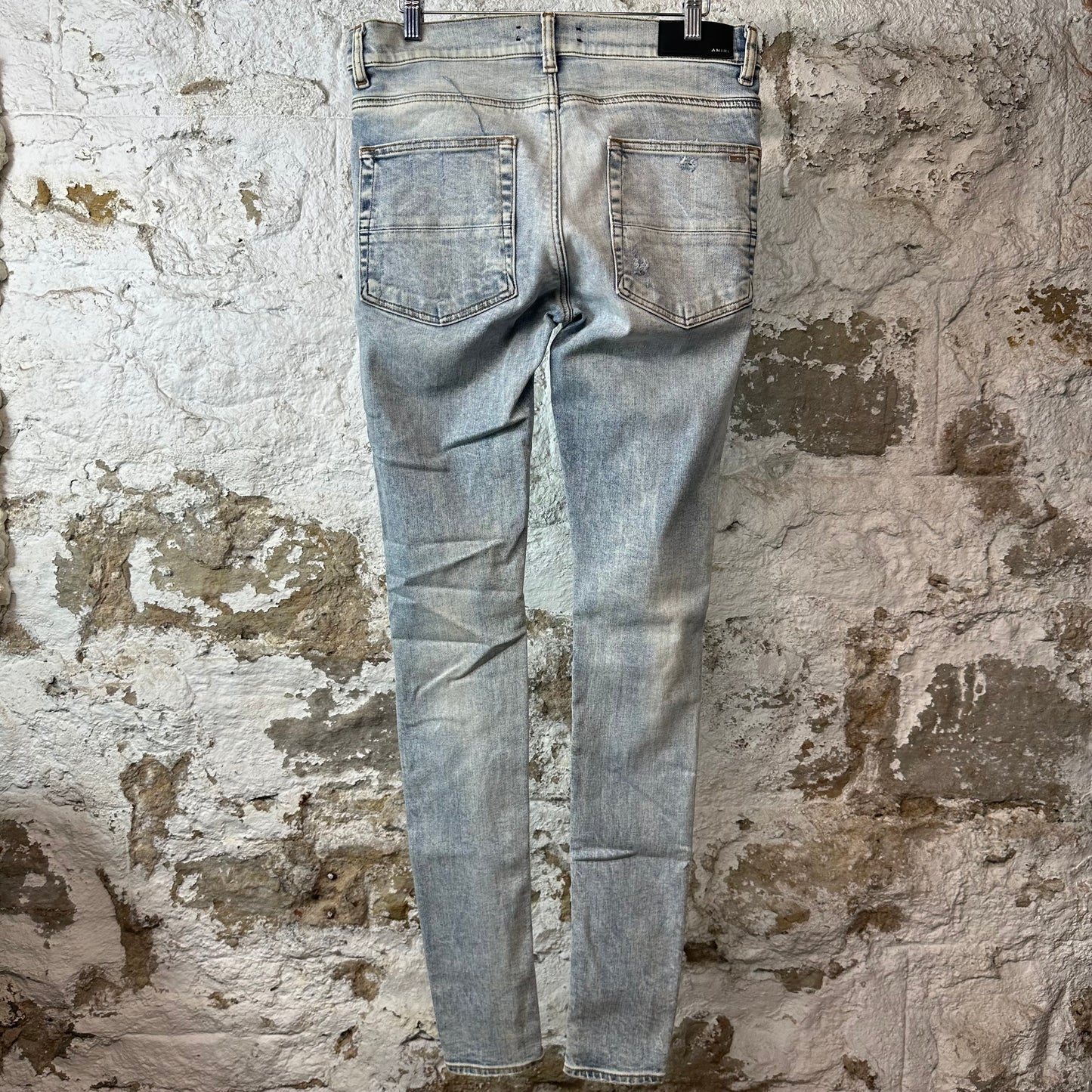 Amiri MX1 Multicolor Tie Dye Washed Blue Denim Jeans Sz 31