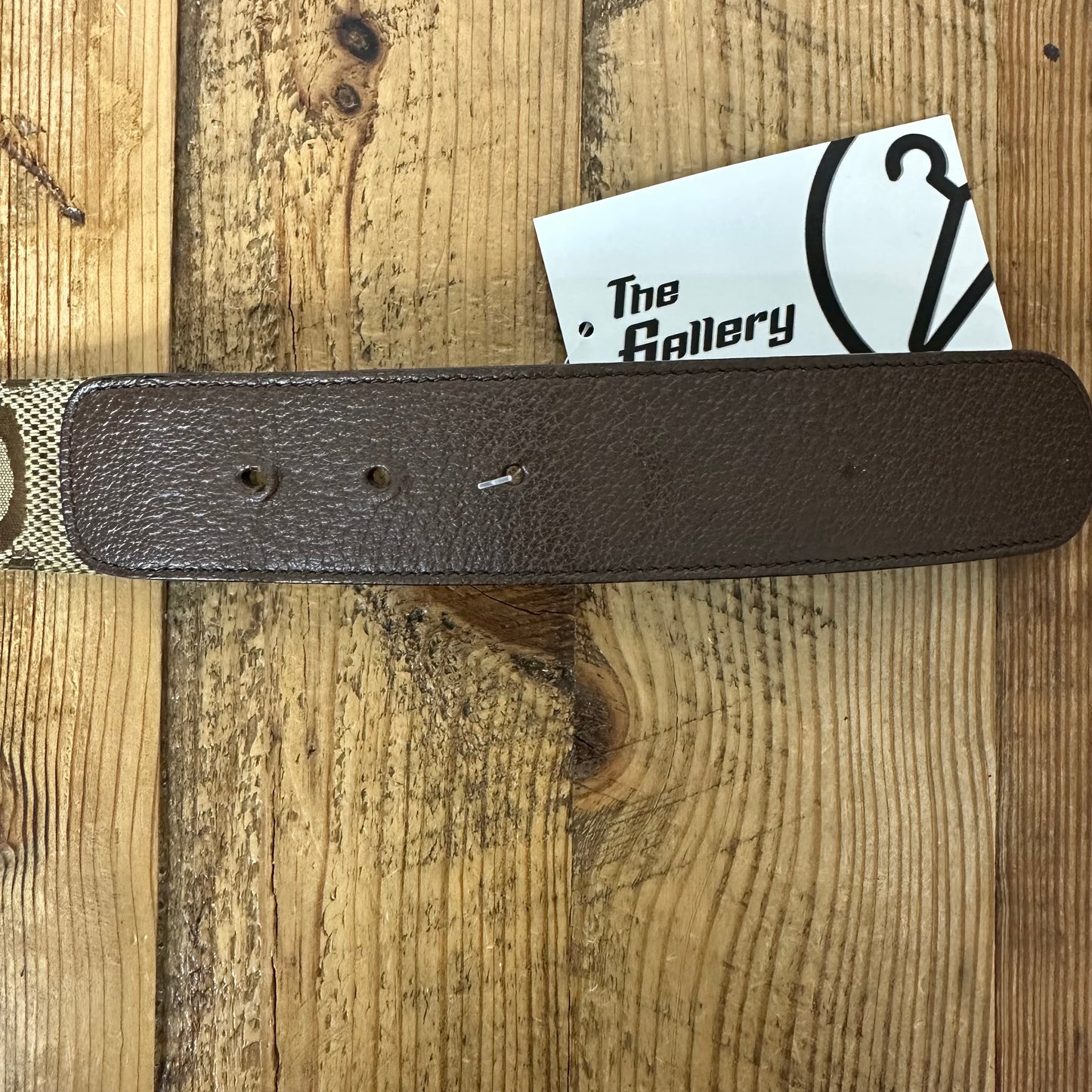 Gucci Brown GG Monogram Belt Sz (95/38)