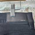 Amiri Old English Spell Black Denim Jeans Sz 34
