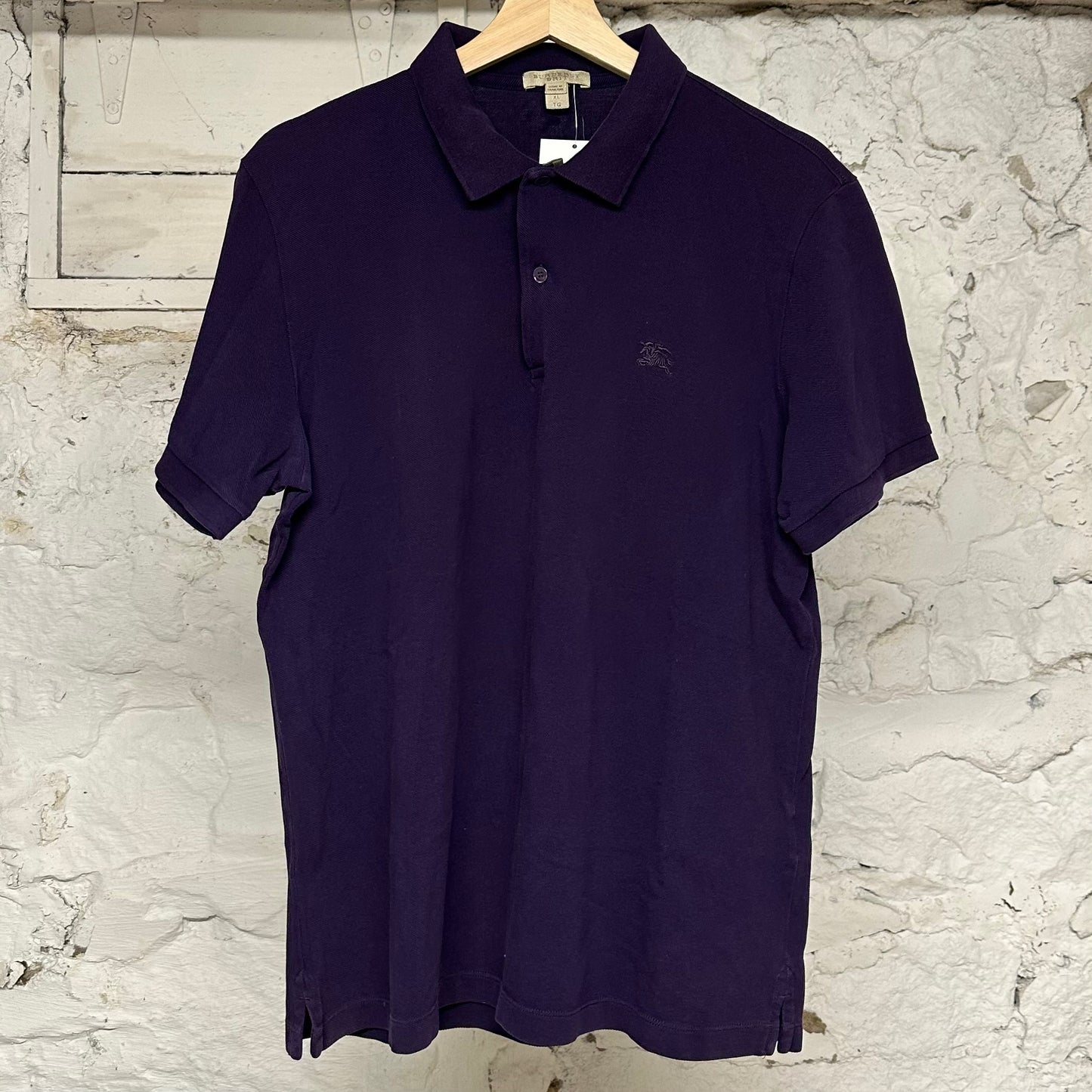Burberry Purple Polo Sz XL