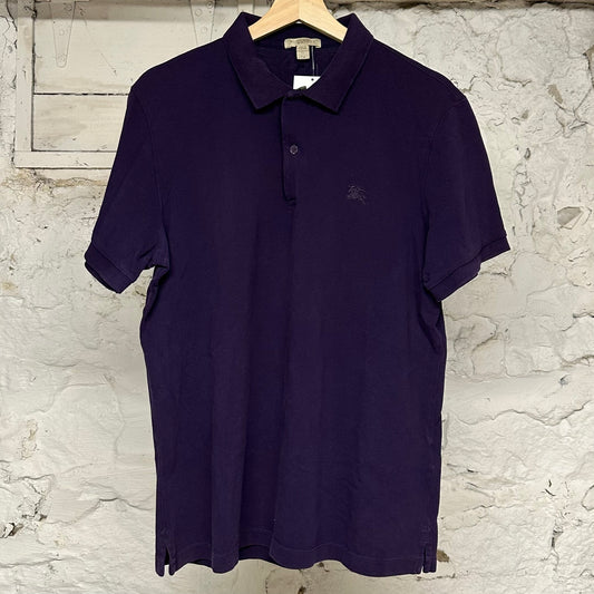 Burberry Purple Polo Sz XL