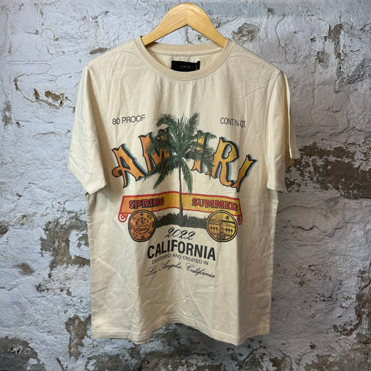 Amiri Spring Summer Cali T-shirt Beige Sz M