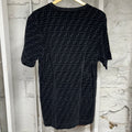 Fendi AOP FF Logo Towel Black T-Shirt Sz M