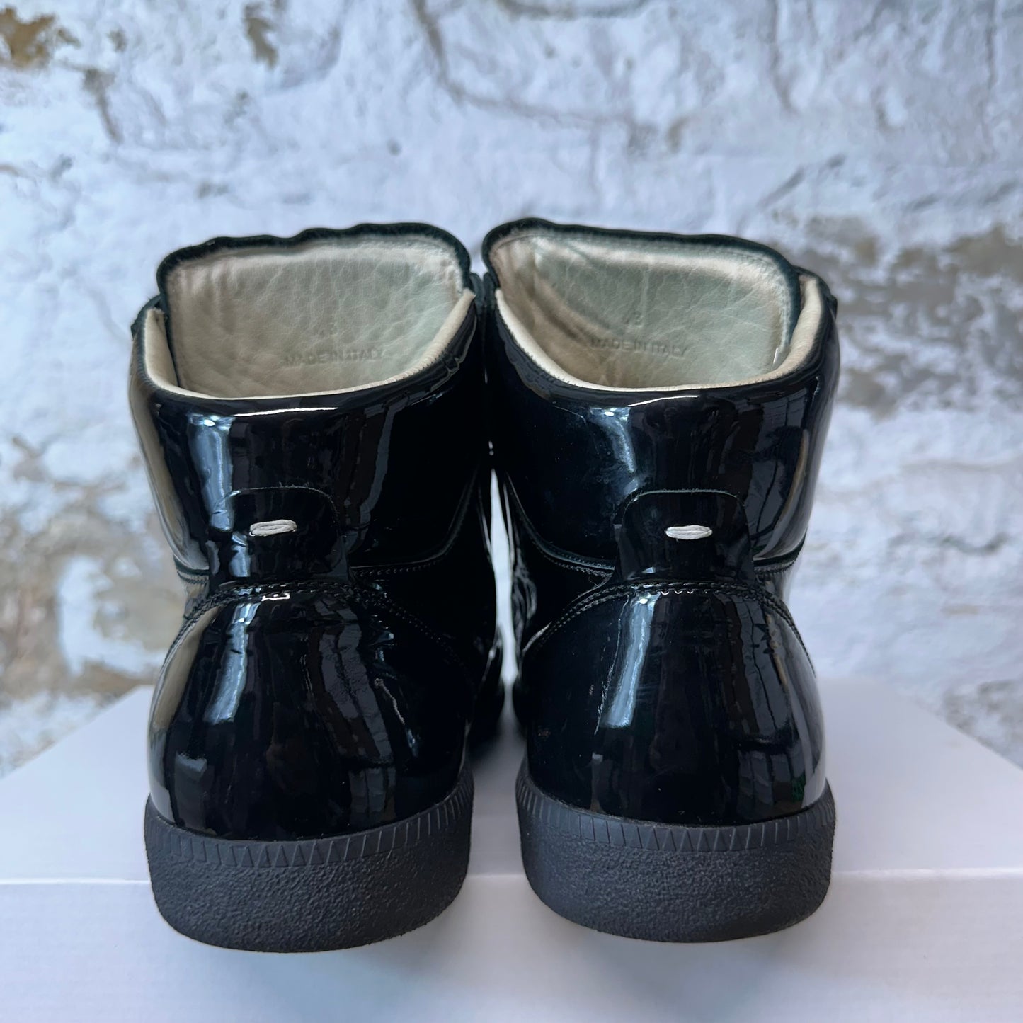 Maison Margiela Circuit Future Black Patent Sneaker Sz 10 (43)