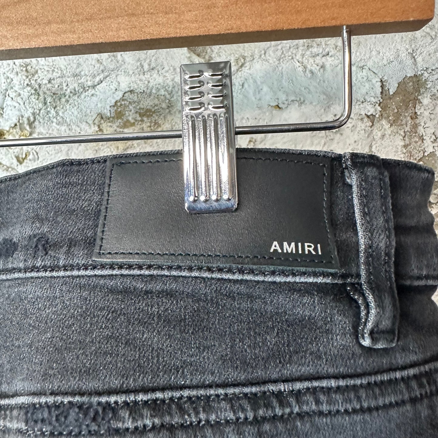Amiri Animal Patches Black Denim Jeans Sz 34