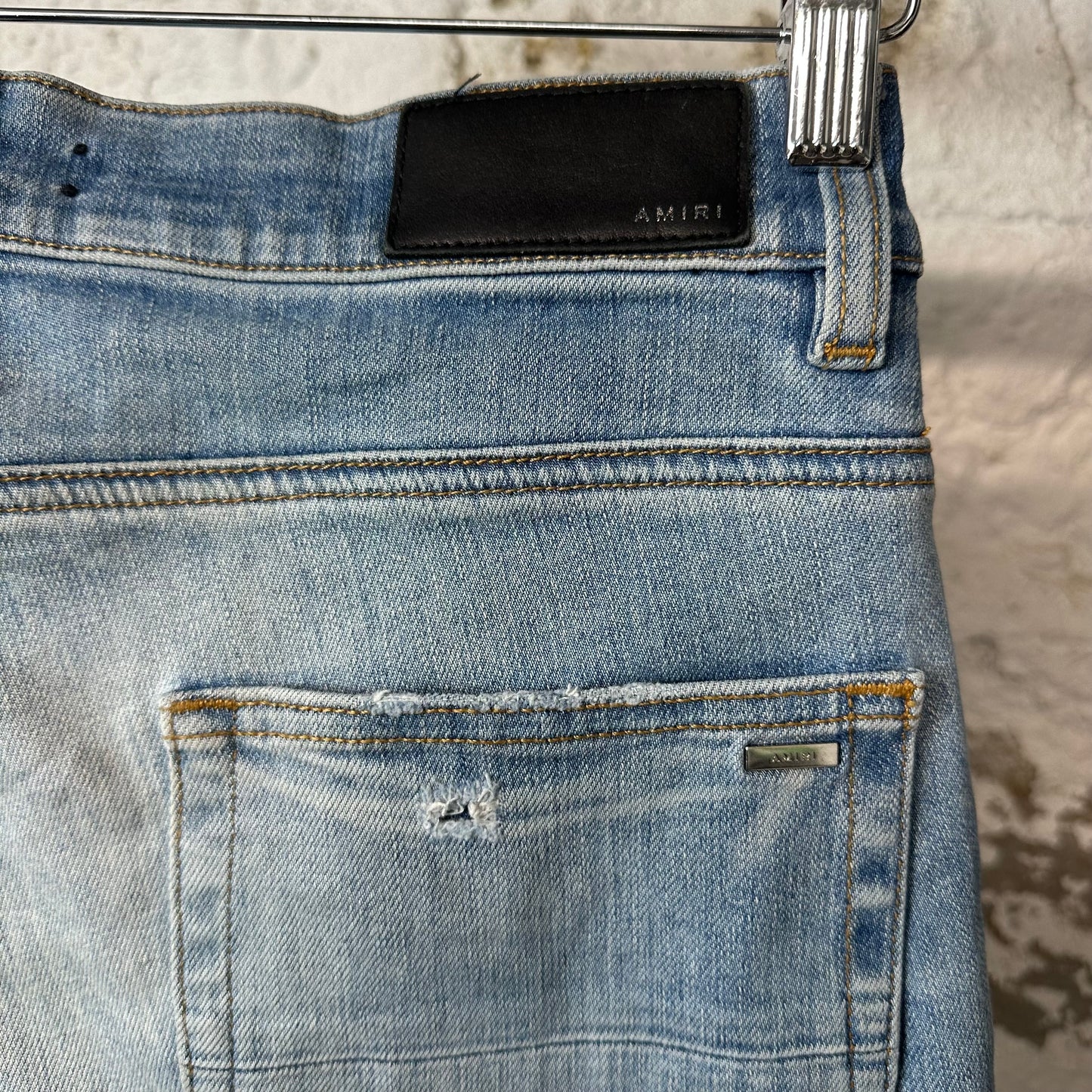 Amiri MX1 Denim Spell Blue Denim Jeans Sz 30