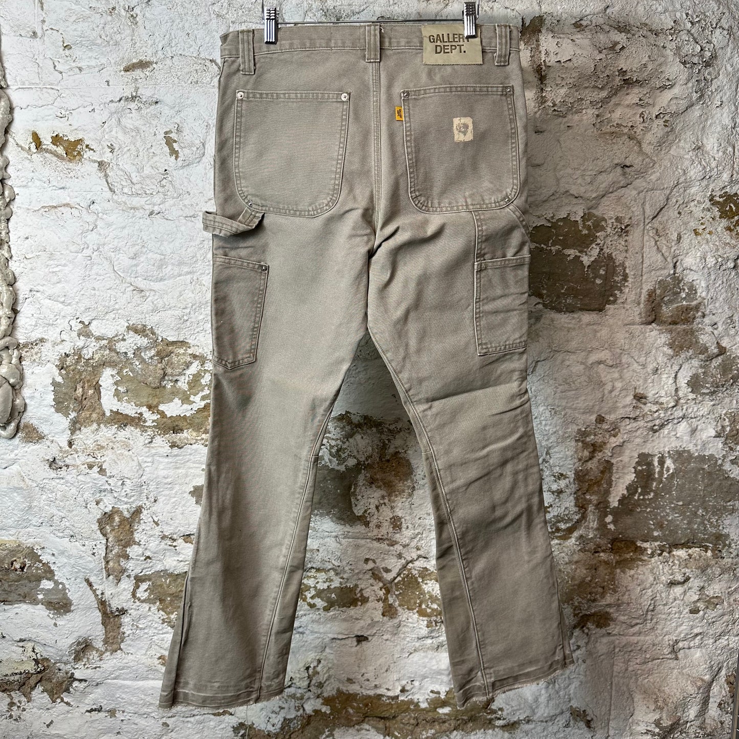 Gallery Department Tan Carpenter Flare Pants Sz 32