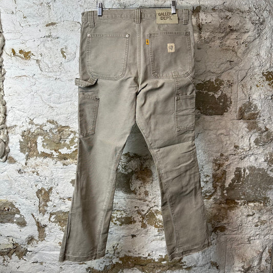 Gallery Department Tan Carpenter Flare Pants Sz 32