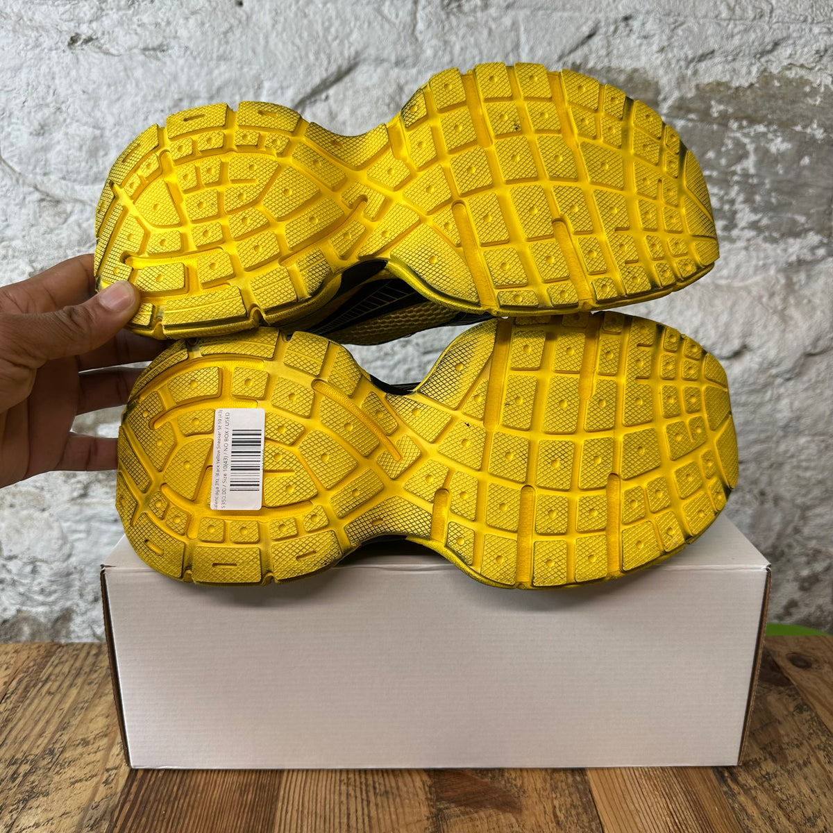 Balenciaga 3XL Black Yellow Sneaker Sz 10 (43)