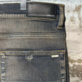 Amiri MX1 Plaid Dirty Blue Denim Jeans Sz 34