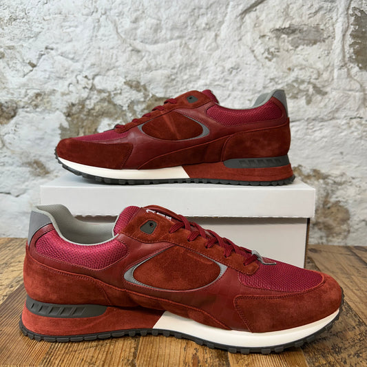 Louis Vuitton Red Suede Runaway Sneaker Sz 13.5(12LV) DS No Box