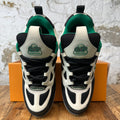 Louis Vuitton Green Black White Skate Sneaker Sz 10.5 (9LV)