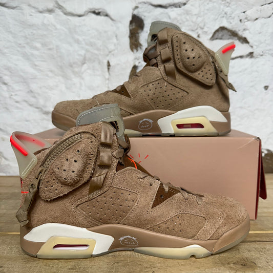 Air Jordan 6 Travis Scott British Khaki Sz 8