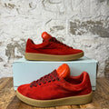Lanvin Future Curb Red Suede Sneaker Sz 11 (44)