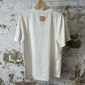 Louis Vuitton Embroidered Signature White T-Shirt Sz L