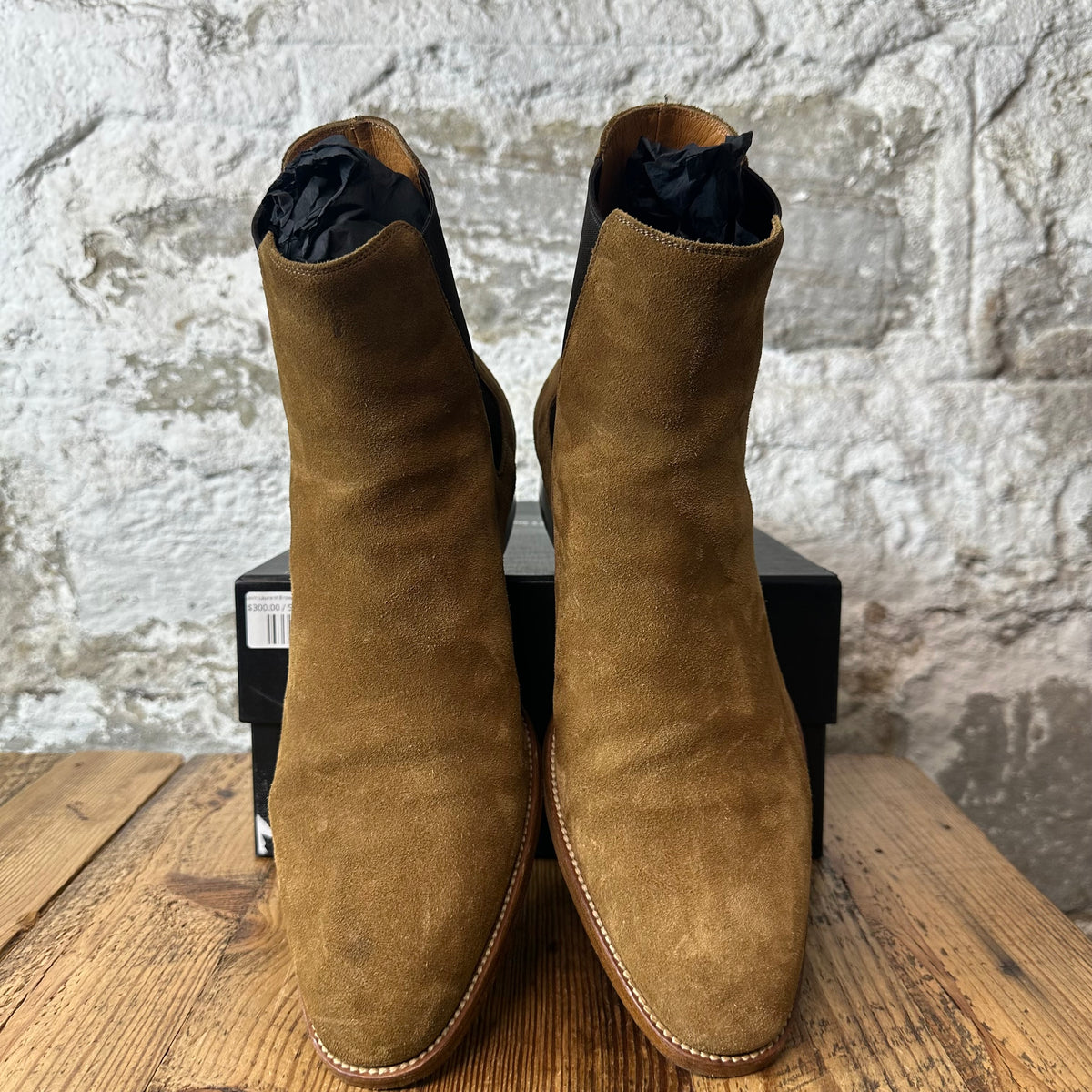 Saint Laurent Brown Suede Wyatt Boot Sz 9 (42)