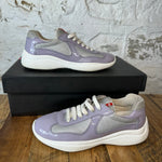 Prada Americas Cup Lavender Patent White Sz 5