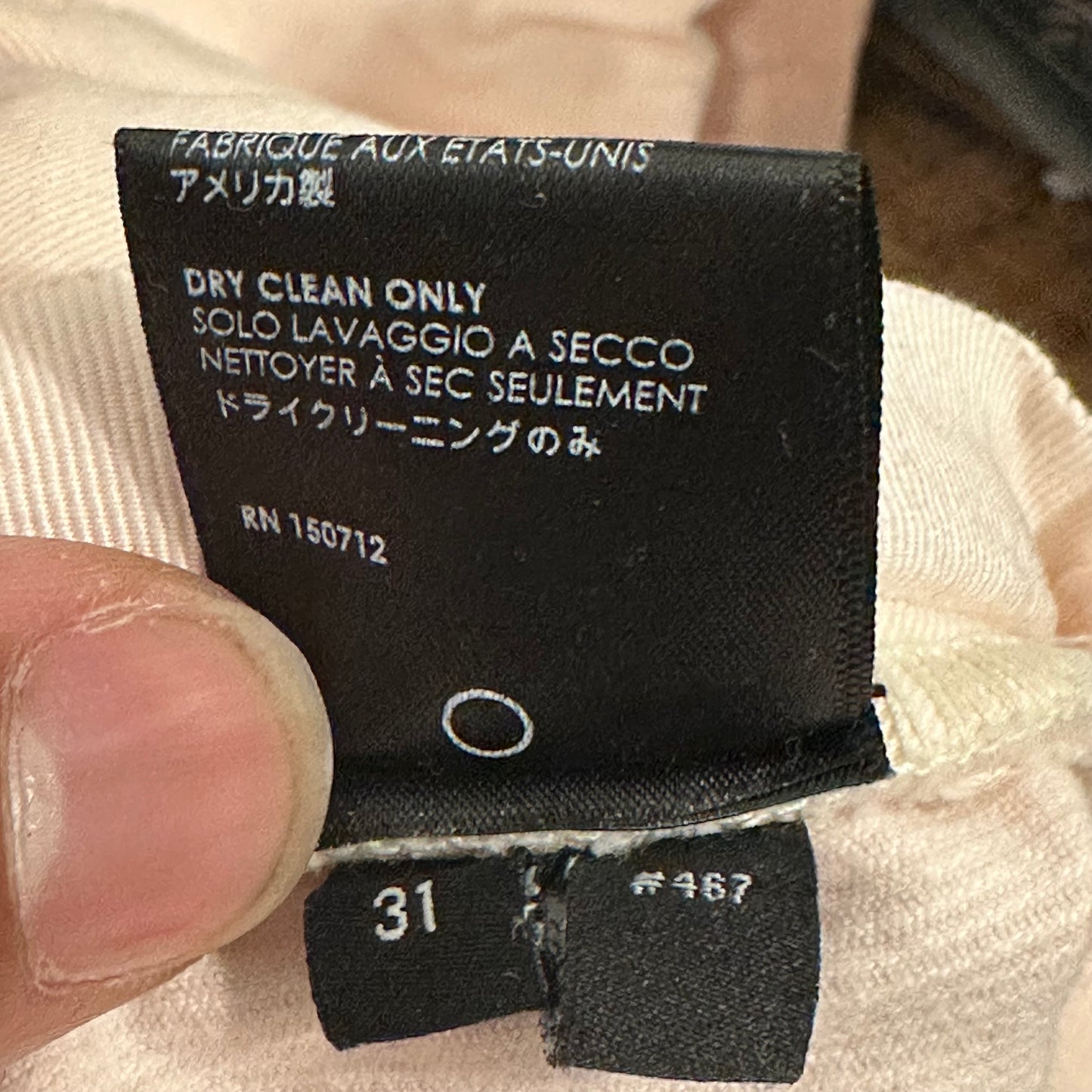 Amiri Plain Pink Corduory Jeans Sz 31