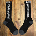 Chrome Hearts White Spell Black Socks DS