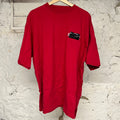 Balenciaga Taped Logo Red T-Shirt Sz XXL