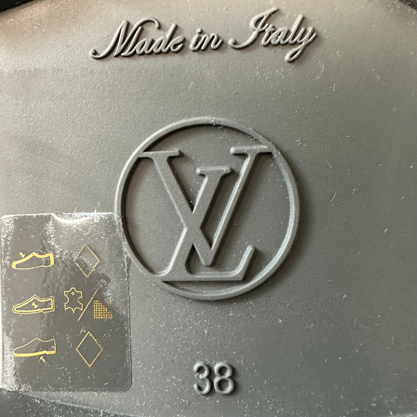 Louis Vuitton Drop Flat Grey Monogram Rain Boot Sz 6 (38)