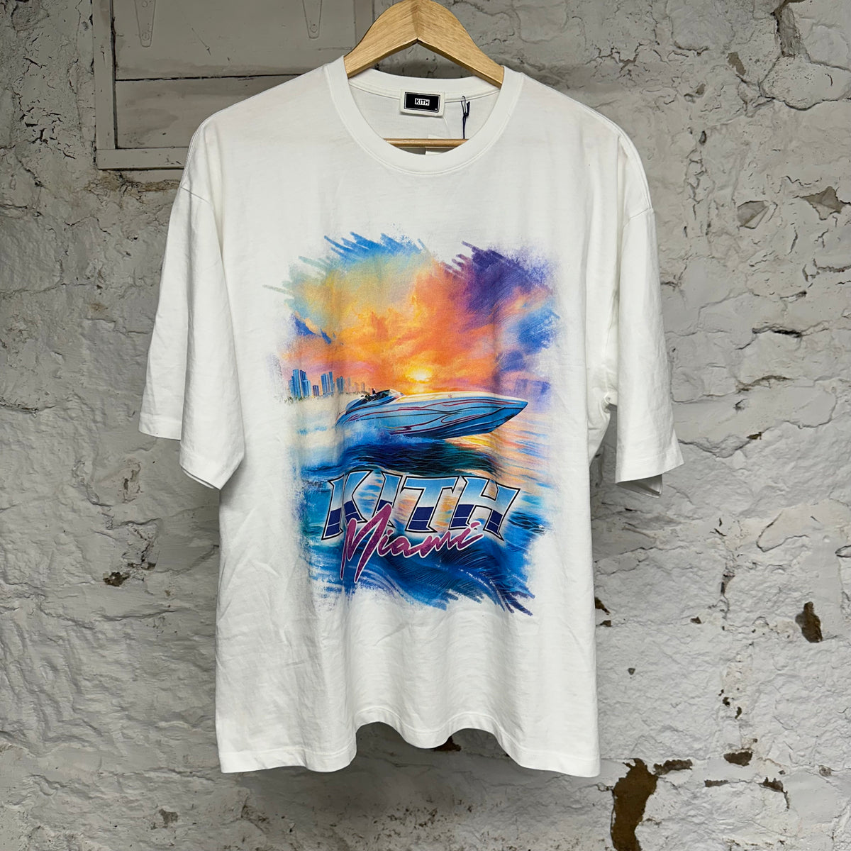 Kith Miami Speed Jones White T-Shirt Sz M DS