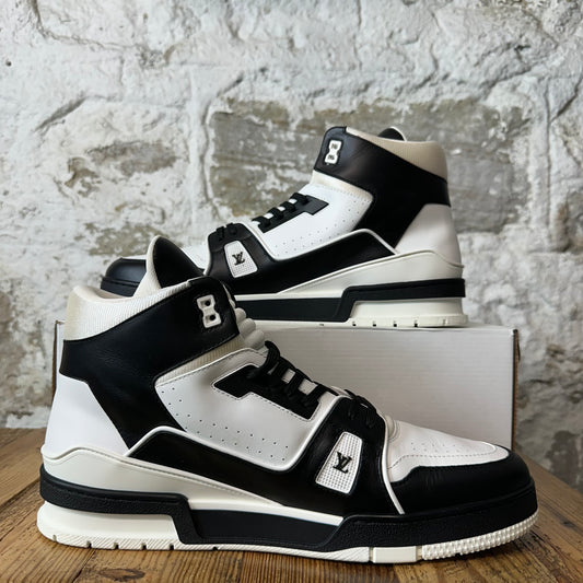 Louis Vuitton High Black White Trainer Sneaker Sz 11.5 (10LV)
