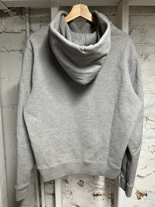 Off-White Grey Small Logo Hoodie Sz M