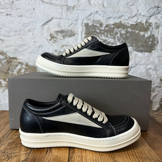 Rick Owens Vintage Black Leather Milk Sneaker Sz 5 (37) DS