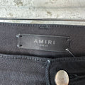 Amiri Plain Black Denim Jeans Sz 36