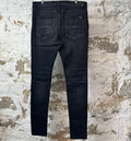 Amiri MX1 Black White Woven Black Denim Jeans Sz 36