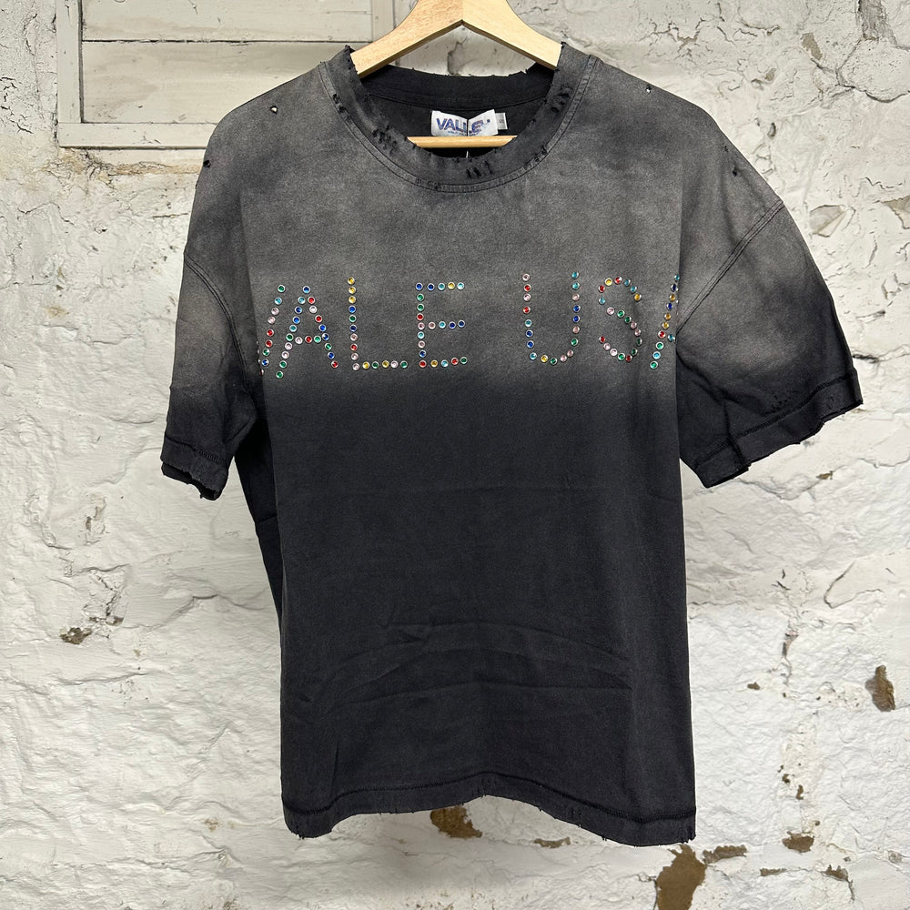 Vale DIY USA Black T-Shirt Sz S