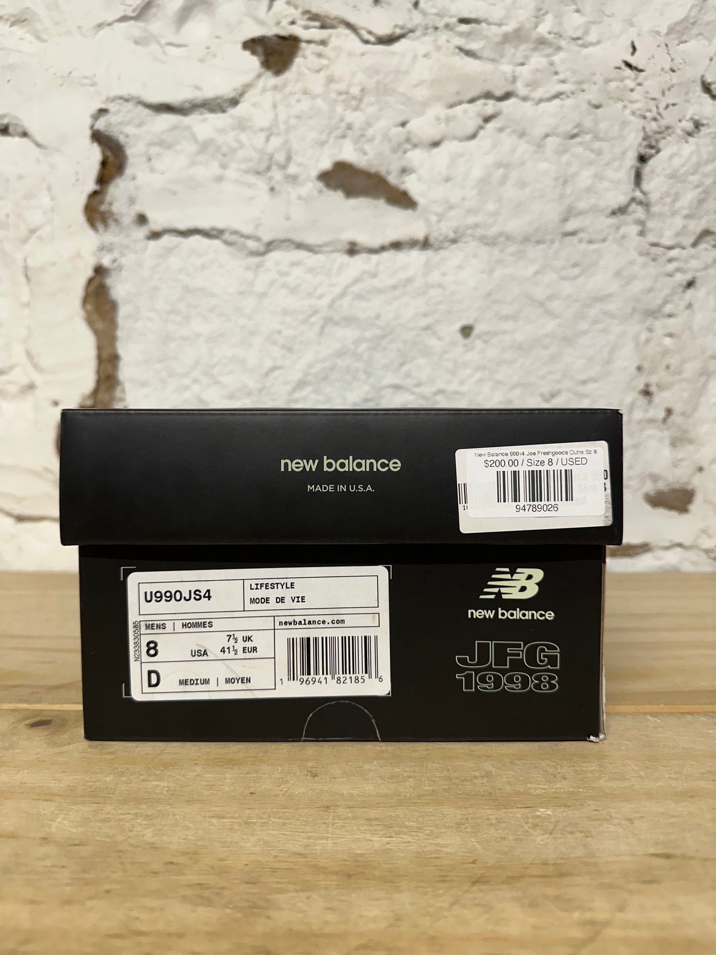 New Balance 990v4 Joe Freshgoods Outro Sz 8